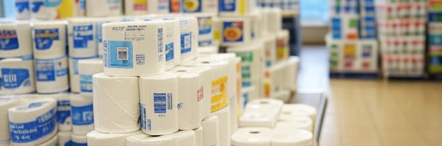 Бумажные полотенца на складе во Владивостоке